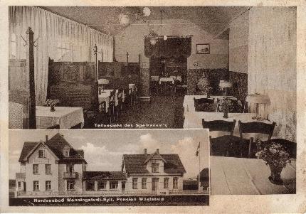 Strandhotel Sylt um 1950, nach 2. Weltkrieg, Postkarte